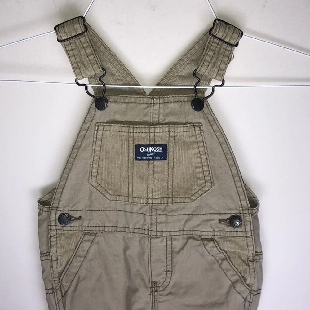 Oshkosh B'Gosh Khaki Overalls 12 months